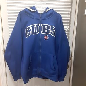 Antigua chicago cubs Hoodie.  Size Large.  Blue color